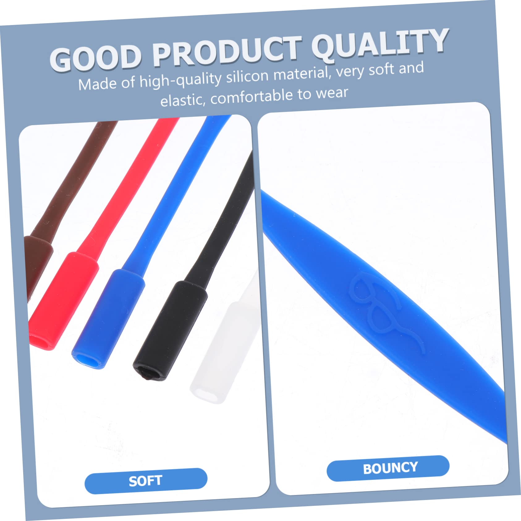 ARTIBETTER 30 Pcs Silicone Glasses Strap Spectacle Retainers Glasses Lanyard Sunglasses Holder Sports Eyeglass Holder Eyeglass Chain Cord Sunglasses Strap Sports Sunglasses for