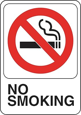 Hillman 841770 No Smoking Sign with Symbol (5