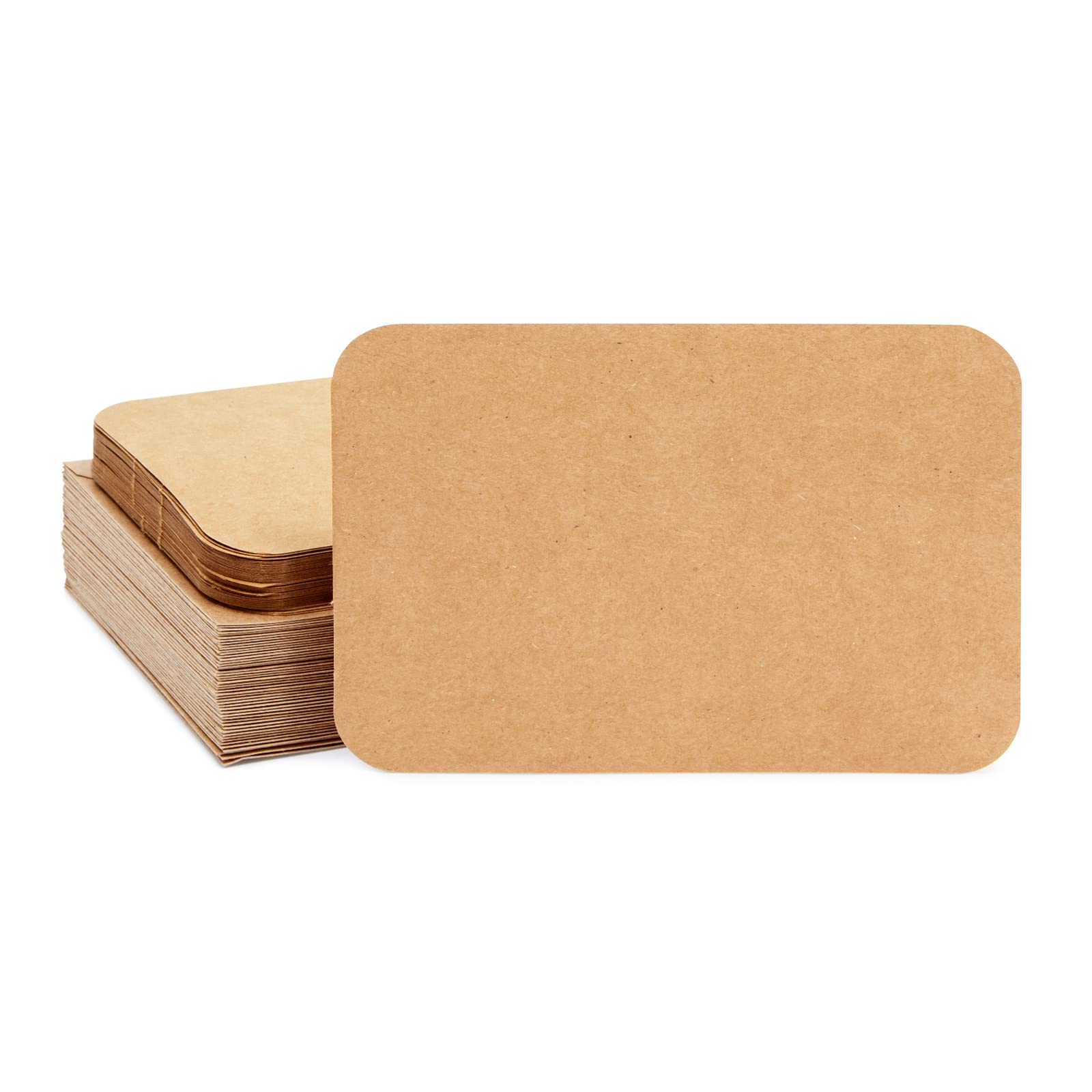 Sustainable Greetings Kraft Paper Blank Greeting Postcards and Envelopes, Rounded Edges (6 x 4 In, 48 Pack) - Blank Card Envelope