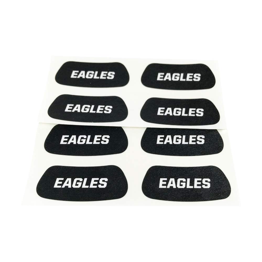 EyeBlackEagles Team Sports Under Eye Sticker College/University, High School, Pro Football, Softball, Baseball, Community Sports, Little League Easy Stick and Peel 8 Strips (4 Pairs)