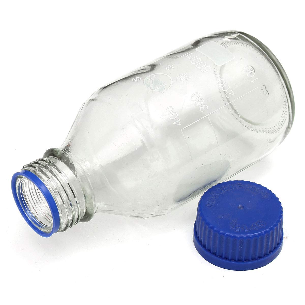 VIDOO Experiment Glas Reagenz Flaschen Blau Schraubkappe 100Ml 250Ml 500Ml 1000Ml- 500Ml