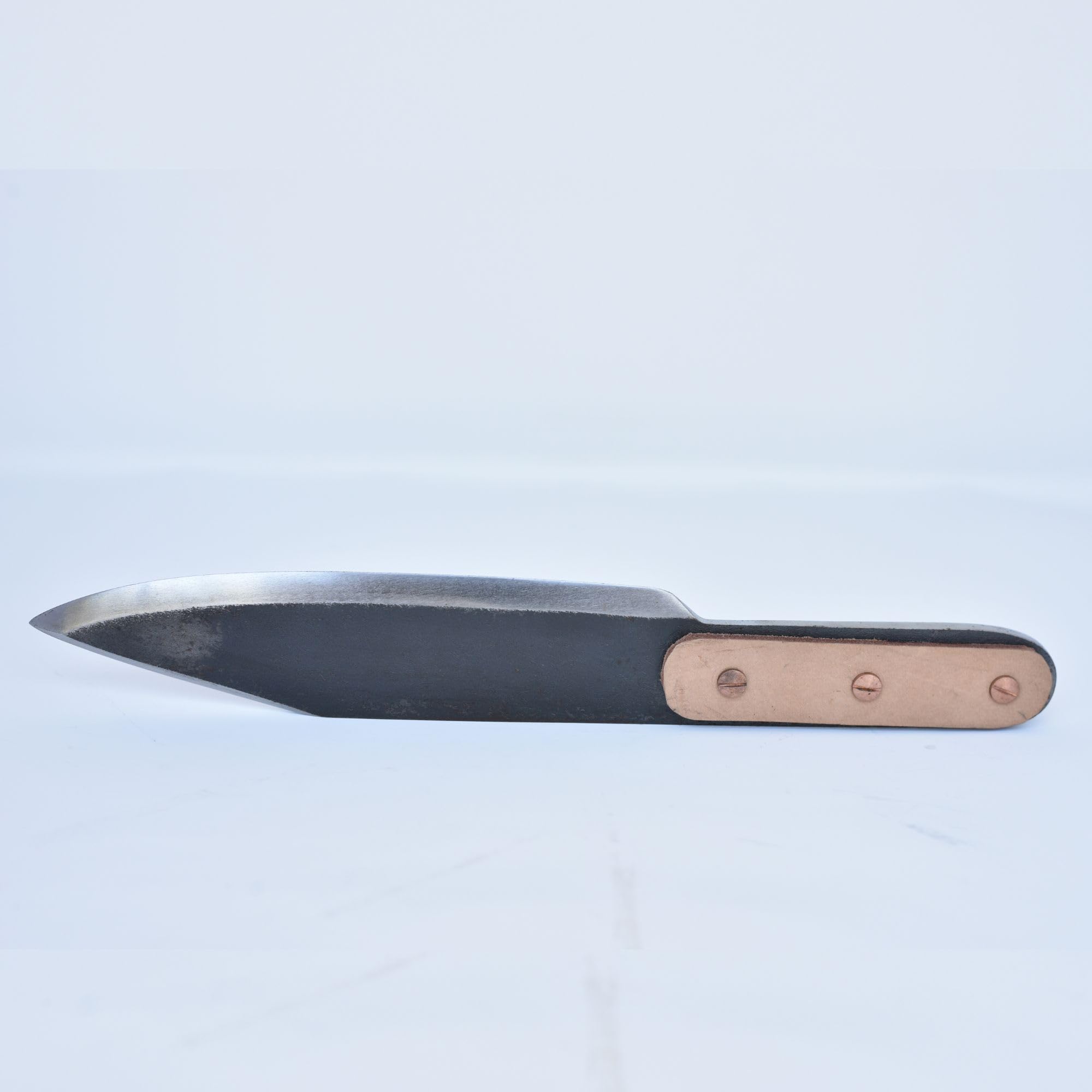 Old Timer Throwing Knife – Rendezvous-Style Rustic Throwing Knife, 1.25 lb Solid Steel Thrower with Handmade Leather Sheath