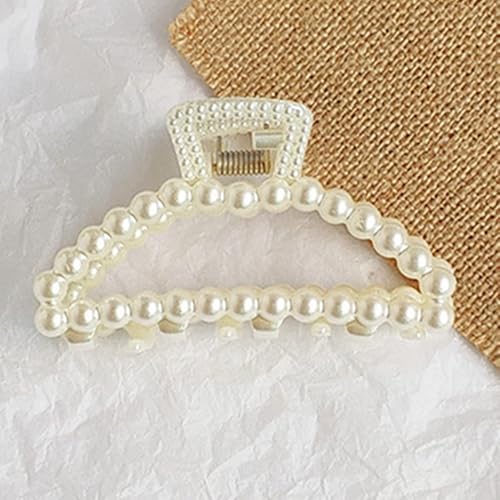 Miniatura 2 de 1 pinza geométrica de perlas, clip de cola de caballo para el cabello (F)