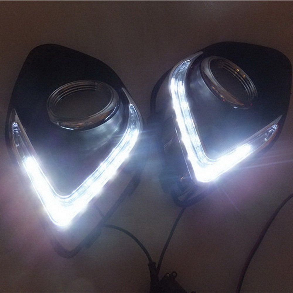 LED Luz Diurna DRL para ASX Outlander Sport 2013 2014 2015, 6000K Luz de Parachoques Frontal LED