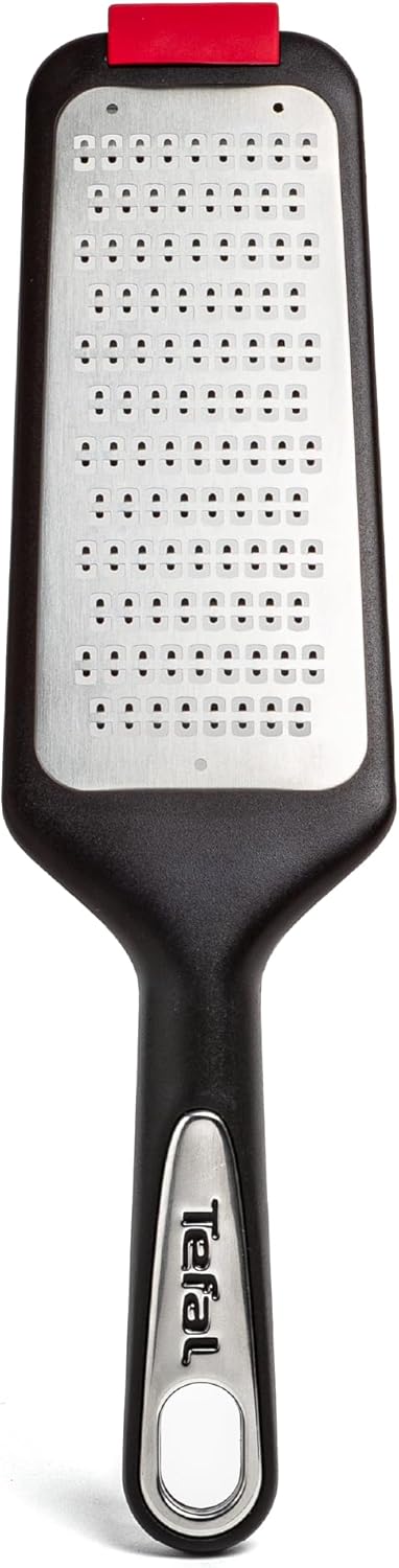 Tefal Ingenio Grater, Black, with Double Sharp Blades, Non-slip Base and Protective Cap - Safety, Efficiency and Stability on Grating