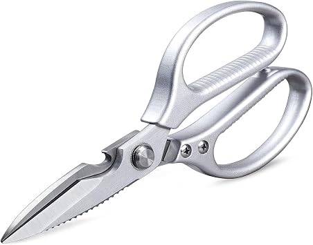 Kitchen Scissors for Kitchen Use All Purpose Heavy Duty 8.46'' Large Kitchen Shears for Cutting Food,Herb,Sharp Blade Made of Premium Stainless Steel, Aluminum Alloy Handle
