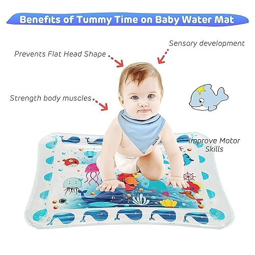 Miniatura 3 de BabyTummy alfombra de tiempo infantil juguete interior piso inflable alfombra de agua recién nacidos niños y niñas de 3 6 9 12 meses de diversión