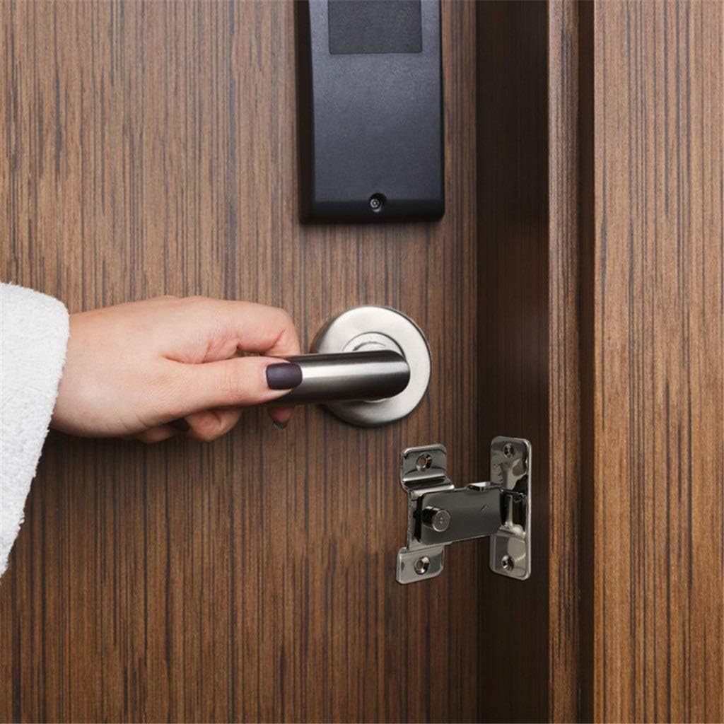 Door Lock,gate Latch, 90 Degree Stainless Steel Door Lock Toggle for Sliding Barn Door Hasp Latch Latch Dead Bolts Hasp Lock