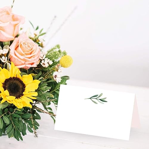 Miniatura 3 de 25 elegantes tarjetas de mesa de tienda de campaña para bodas, Acción de Gracias, Navidad, Pascua, Catering, buffet, señal de papel, nombre de