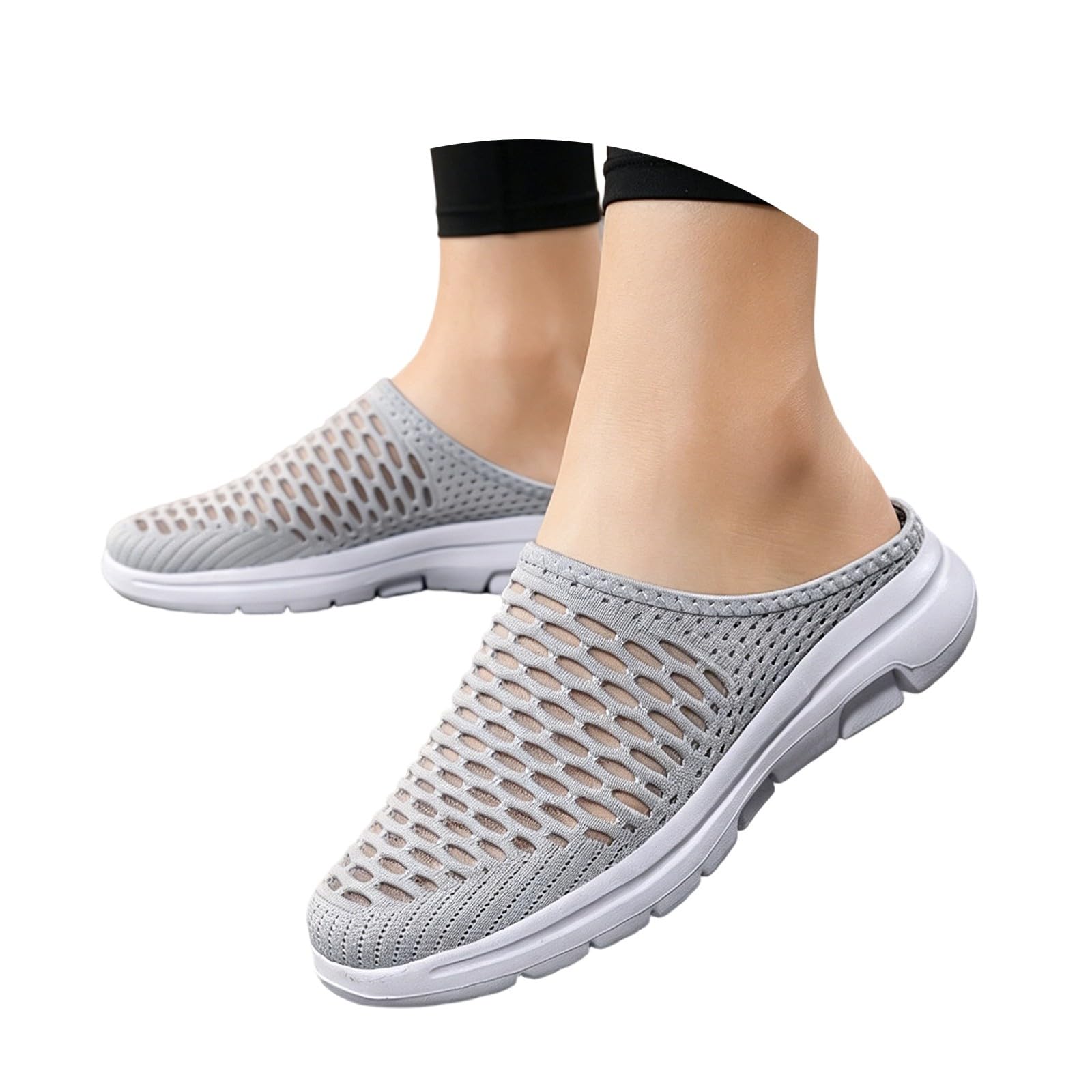 Sandales de soirée confortables avec semelle compensée et mules plates