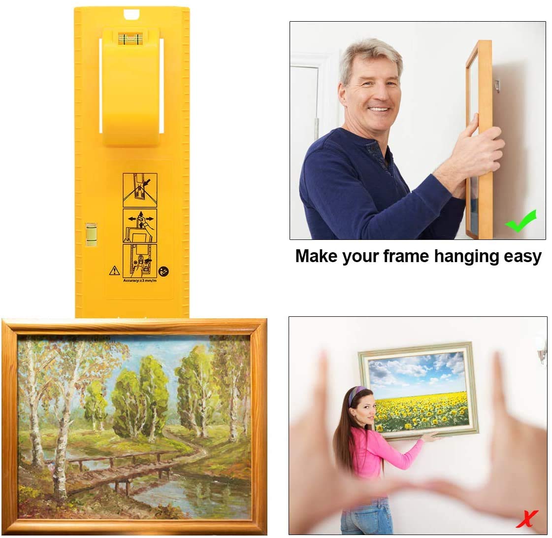 AMERTEER Picture Hanging Tool, Portable Picture Frame Hanger Tool with