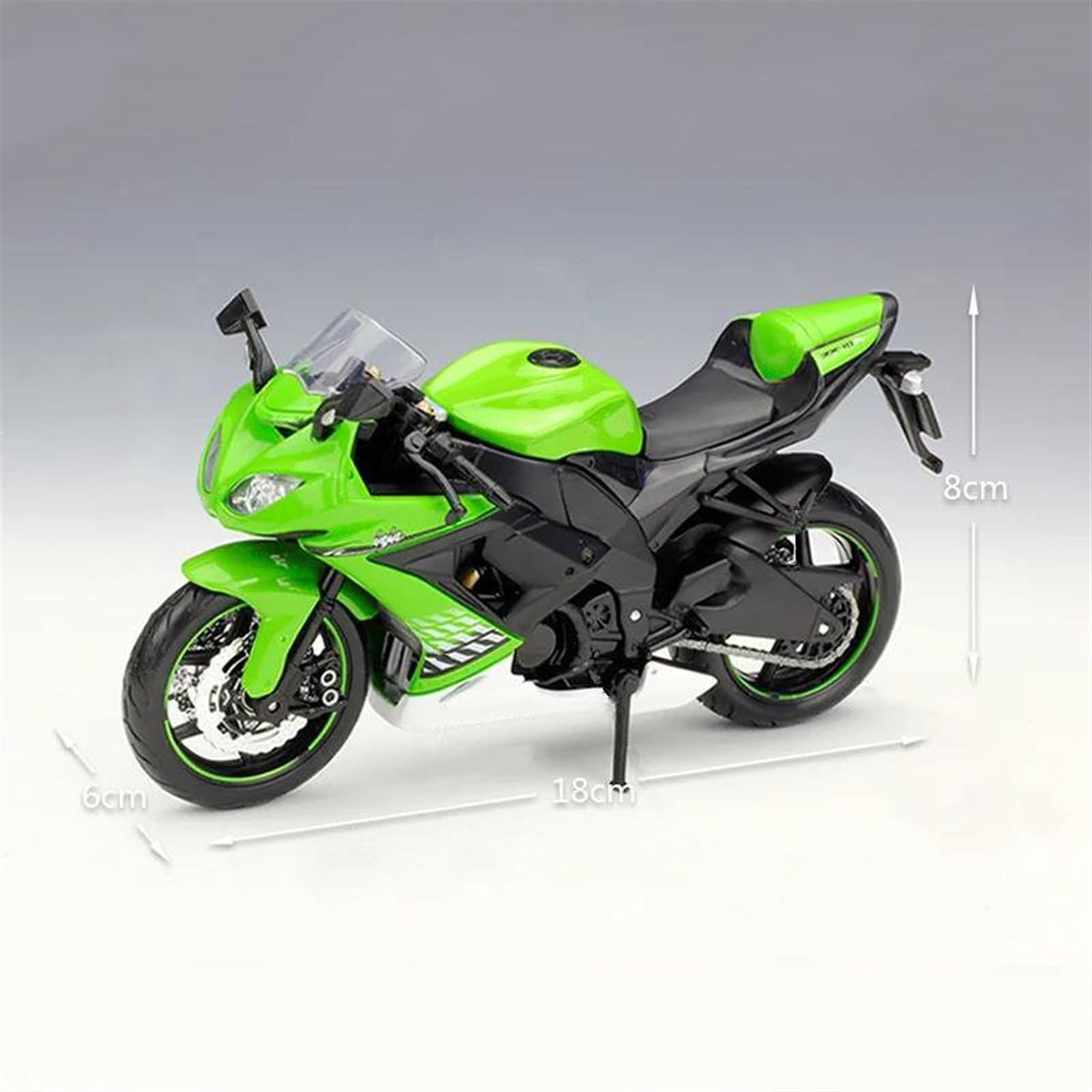 Modello 1:12 Per Kawasaki ZX-10R 2010 Modello Di Moto Simulazione Diecast In Metallo Regalo Dei Capretti(Green retail box)