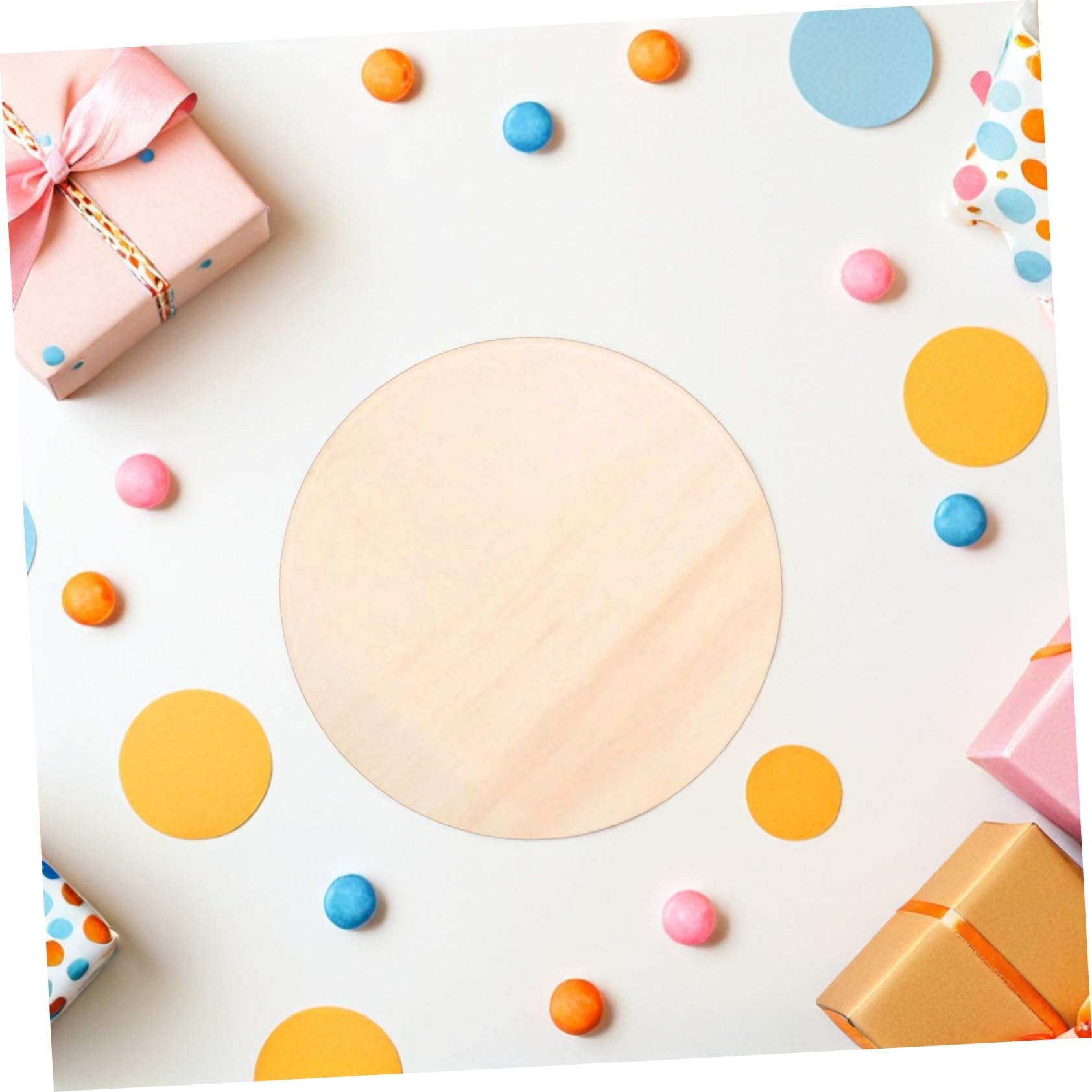 Angoily 15 piezas Discos Madera Redondos para Manualidades DIY Placas Madera sin Acabado Decoración Rústica Colgador Puerta Fiestas Bodas Navidad