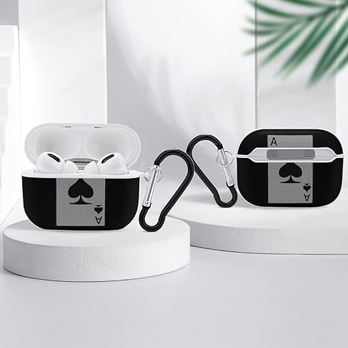 Miniatura 4 de Ace of Spades AirPods Pro - Funda rígida para auriculares con llavero a prueba de golpes