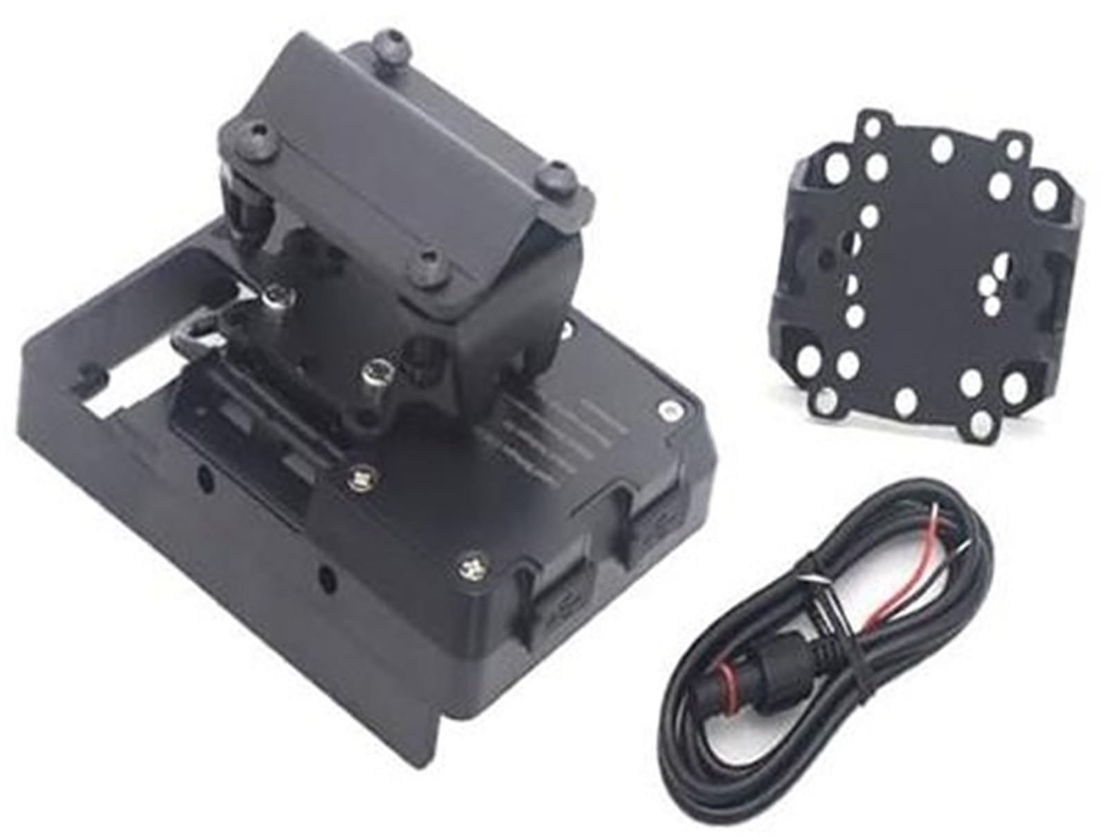 Supporto for telefono GPS Moto, for TRK 502 2016- Supporto for navigazione for telefono cellulare GPS USB for ricarica telefono Supporto per telefono da moto(BLACK C)