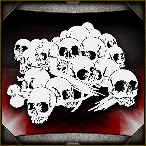 Skull Background 16 AirSick Airbrush Stencil Template