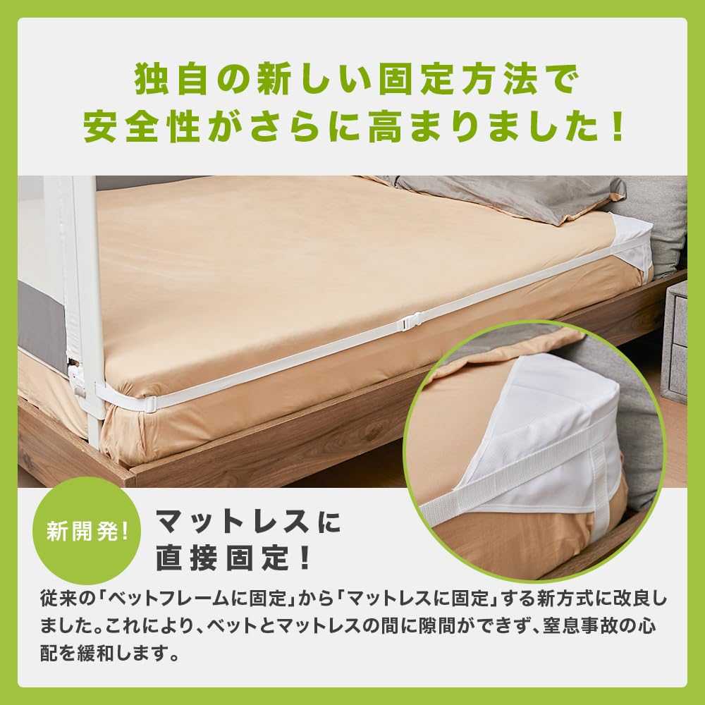 Amazon.co.jp: babubu.（バブブ） ベッドフェンス ベッドガード 