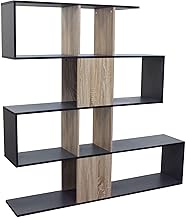 milani home - Contemporary Bookcase - Wooden Design - Design for Living Room, Living Room - 145x29x145 h