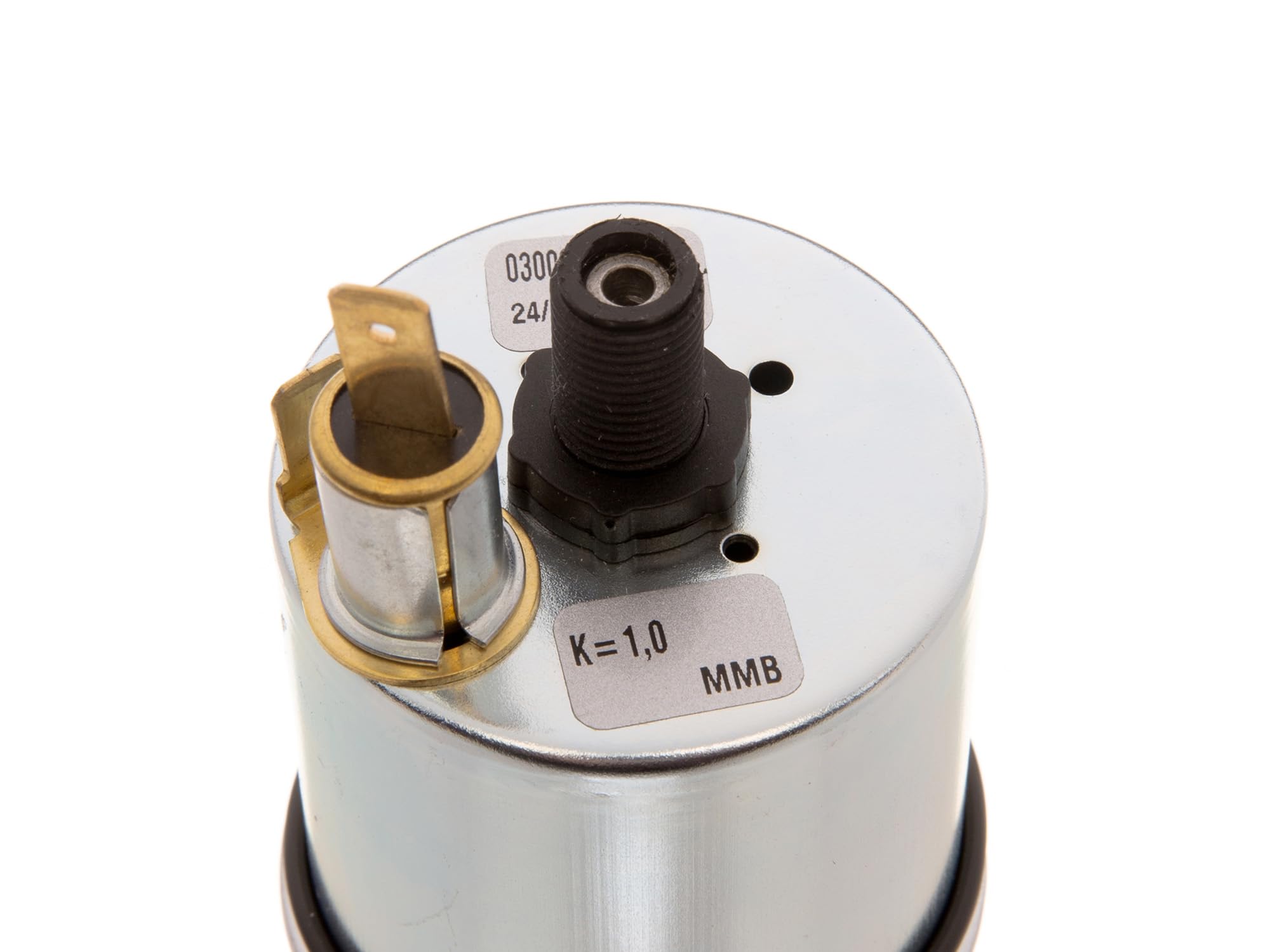 Tacómetro con iluminación – Esfera Blanca – ø48 mm – S50 – (80 km/H de acabado) – con Anillo y plástico Tuerca para fijación