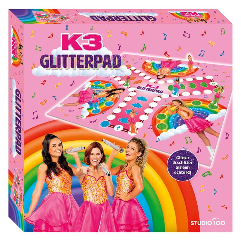 Jeu de société K3 Glitterpad Studio 100 pour occuper les enfants sans aucun écran