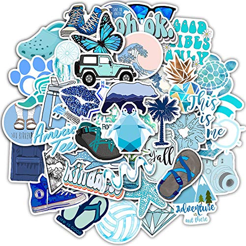 Laptop Stickers Packs VSCO Stickers 50PCS Water Bottles Stickers Cute,Waterproof,Aesthetic,Trendy Stickers for Teens,Girls