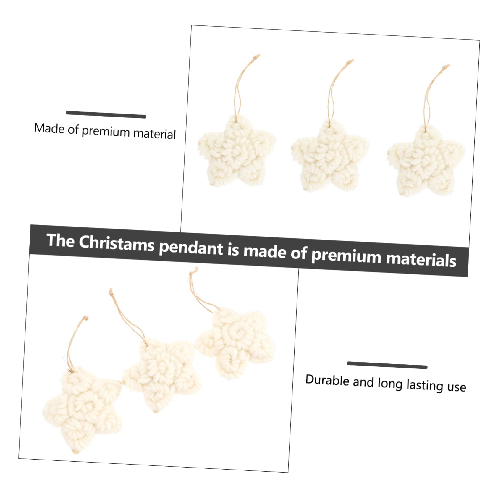 Tofficu 9pezzi Pendente Decorativo Forma Di Stella Per Albero Di Natale Toppe Per Fai Da Te Addobbi Natalizi e Accessori Per Abbigliamento