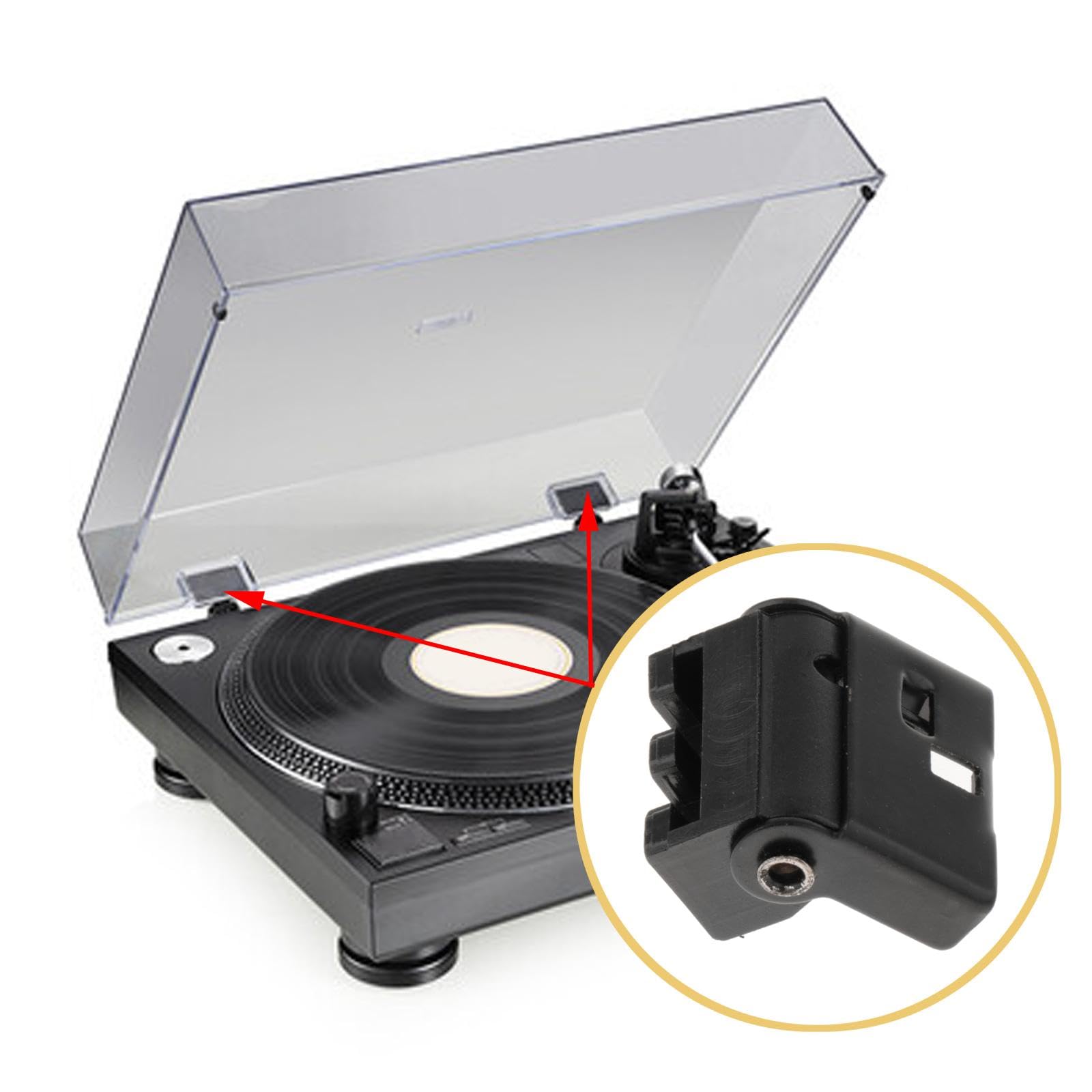 2X Cerniera di Ricambio per Coperchio Antipolvere, Giradischi, Accessori, Parti per SL-d Sl-h301