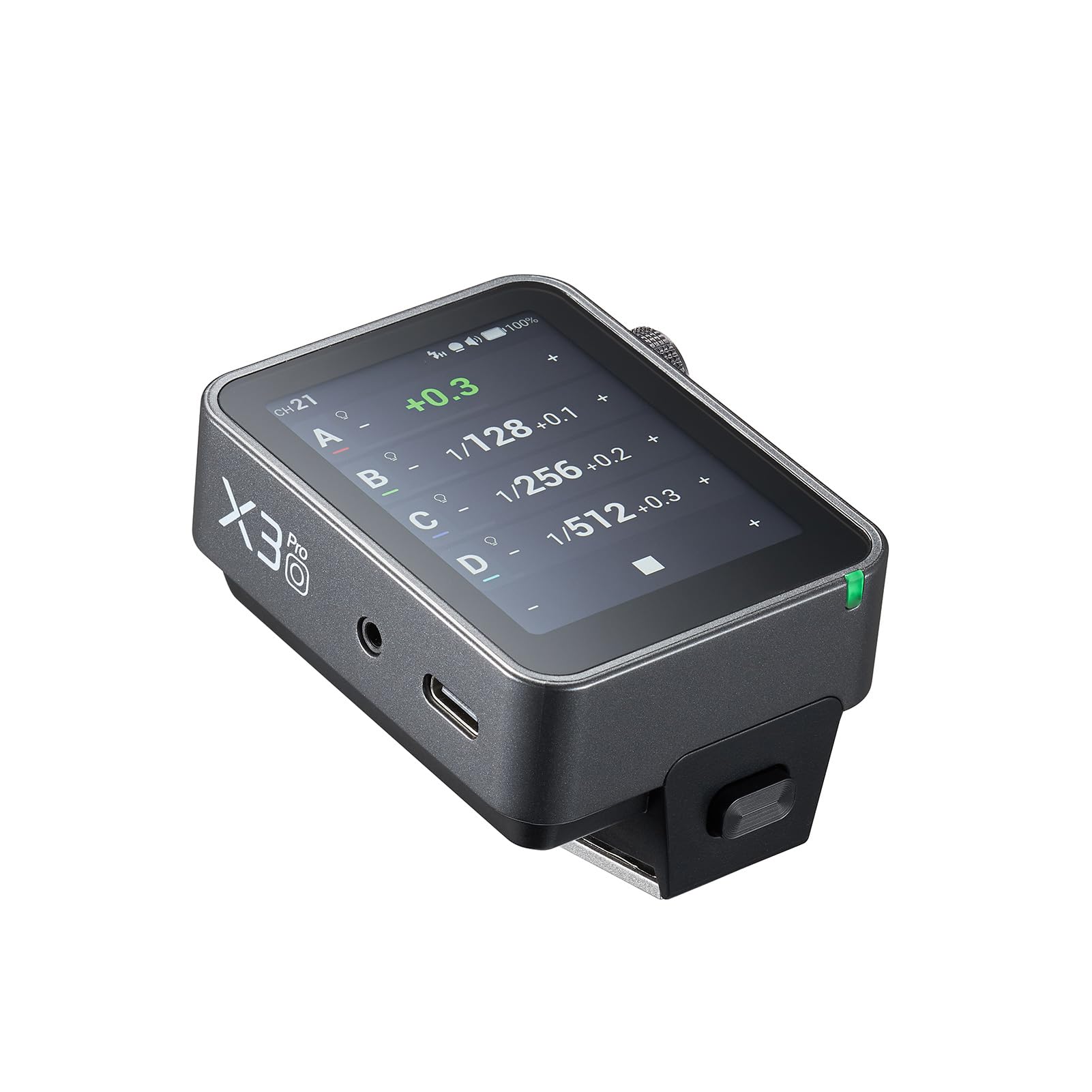 Trigger Flash per Fotocamera Wireless X3Pro, Trasmettitore Flash Touchscreen da 2,4 GHz con Controllo di 16 Gruppi per la Fotografia, 32