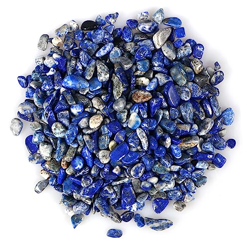 ERINGOGO 200g Lapis Gravel Fish Tank Decor Natural Irregular Decorative Stones for Aquarium