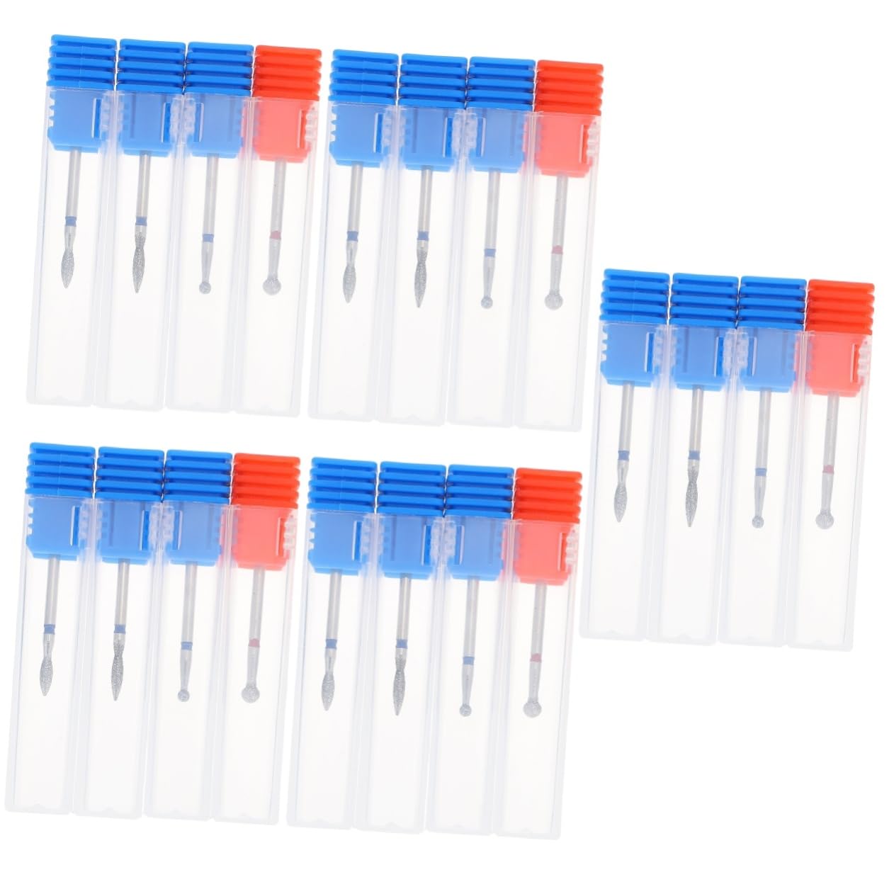 Healeved 20pezzi Punte Per Trapano Unghie Tungsteno Lucidatura Professionali Per Manicure Set Per Rimozione Gel e Cuticole Per e
