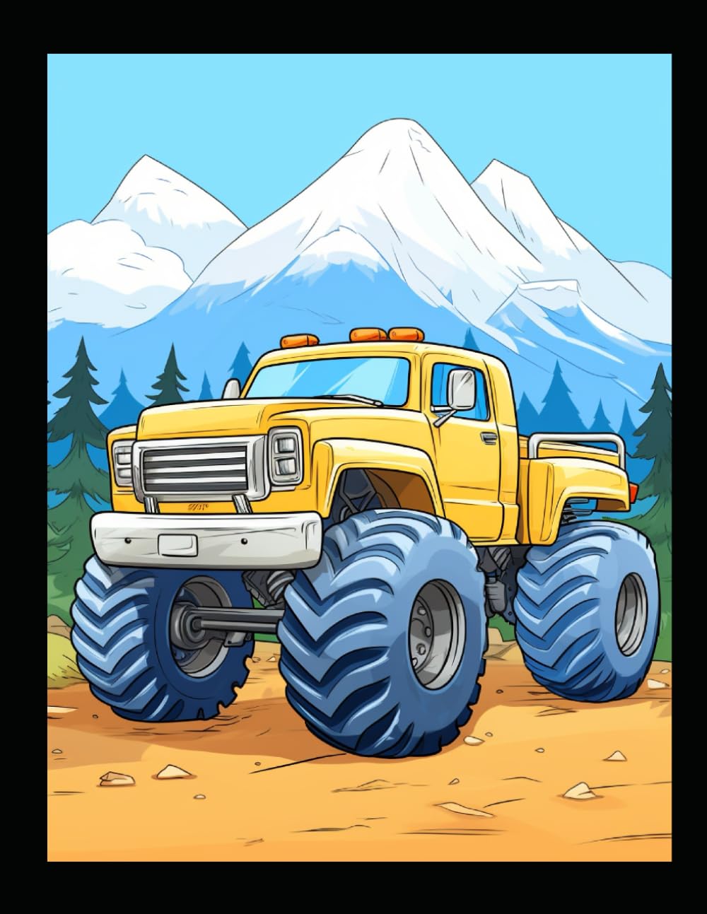 Monster Truck Coloring Book for Kids Ages 6–12: Over 40 epic designs of giant trucks, high jumps, and adrenaline-filled adventures!