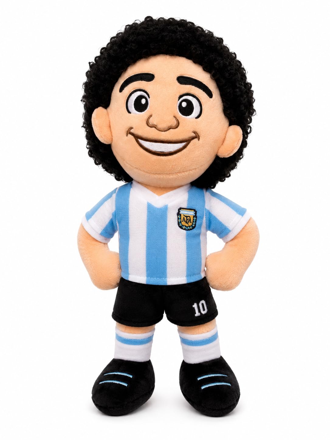 Peluche Diego Maradona 27 cm - Figurine Football Argentine Numéro 10