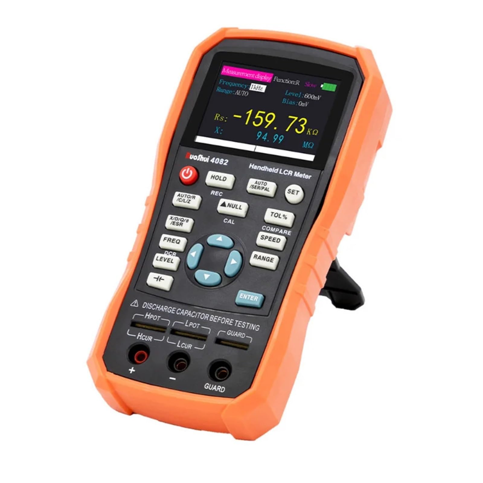 Medidor LCR Medidor LCR portátil, puente digital, capacitancia, inductancia, resistencia, multímetro, comprobador, calibración ESR con supercondensador USB(4080)
