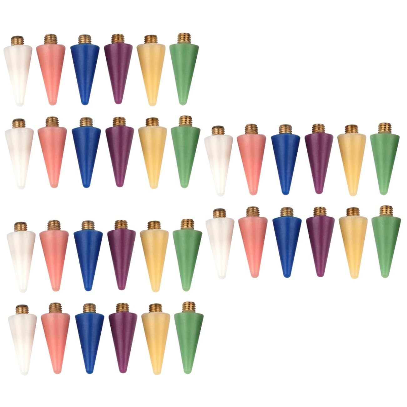 Mipcase 36pcs Diy Nail Art Pen Tips Colors Nail Pen Wax Rhinestone Picker for Art Jewelry Picker