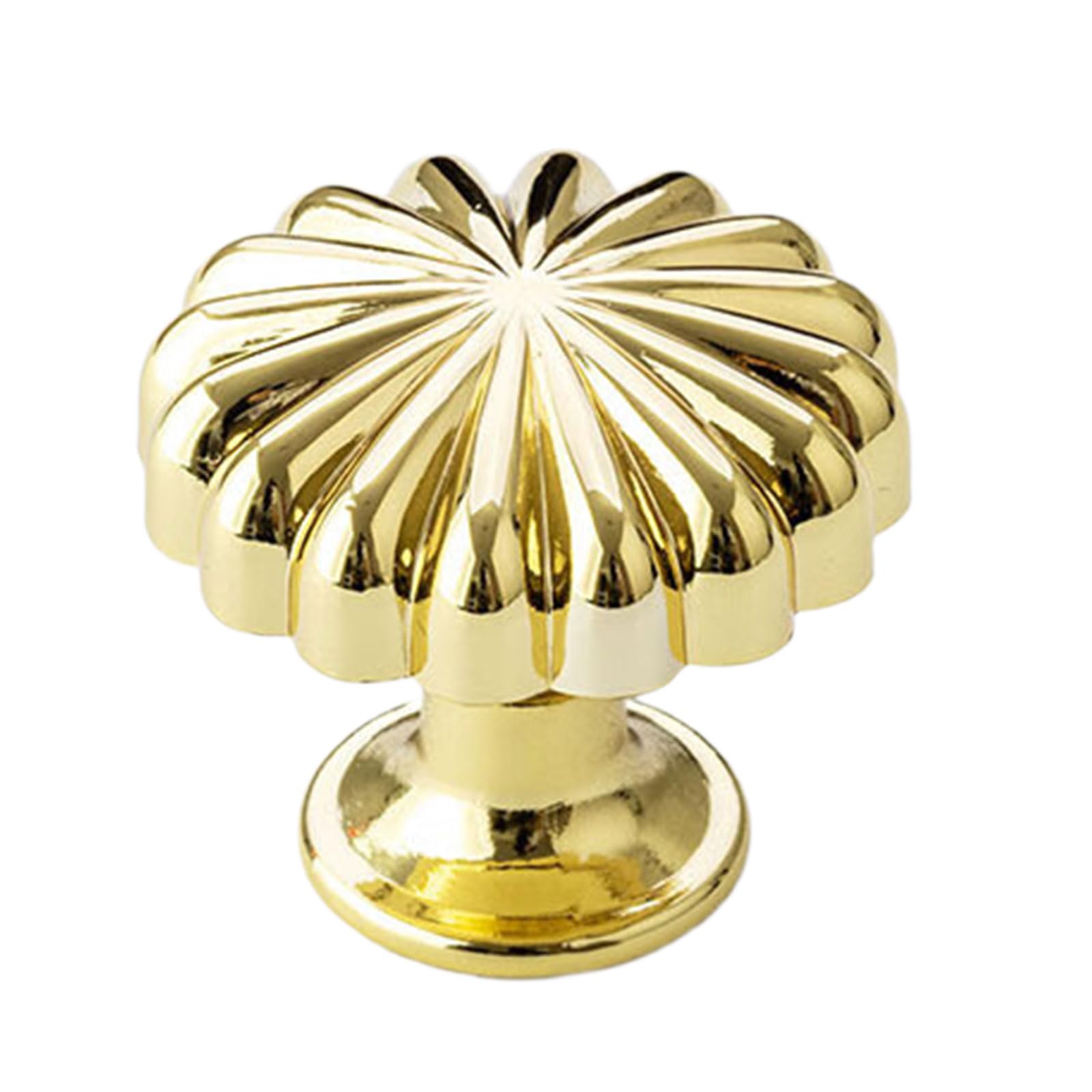 Tertioi Bright Gold Single H Zinc Alloy Cabinet Knobs Wardrobe Pulls Pumpkin Pattern Drawer Knobs Furniture Decorative Handles Furniture Hardware Pumpkin Pattern Drawer Handles Dresser Replacement