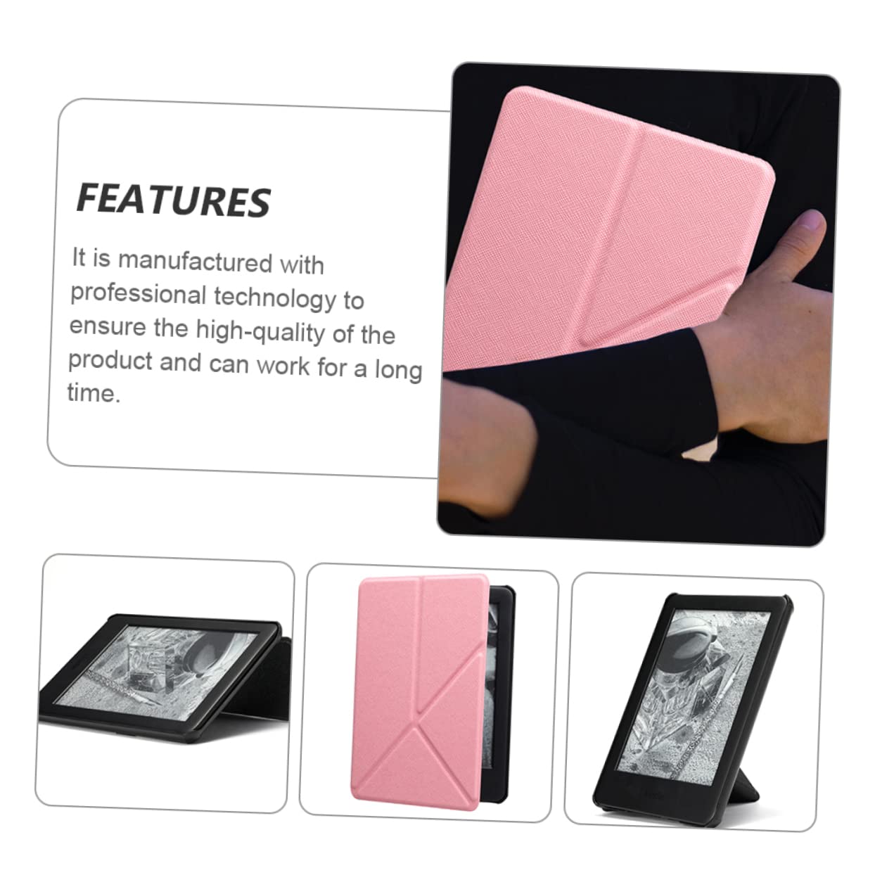 Hemobllo 3pezzi Custodia Protettiva E-book Per Design Con Funzione Auto Attivazione Protezione Extra Per Schermo Rivestimento Morbido Accessorio Per Lettori Elettronici