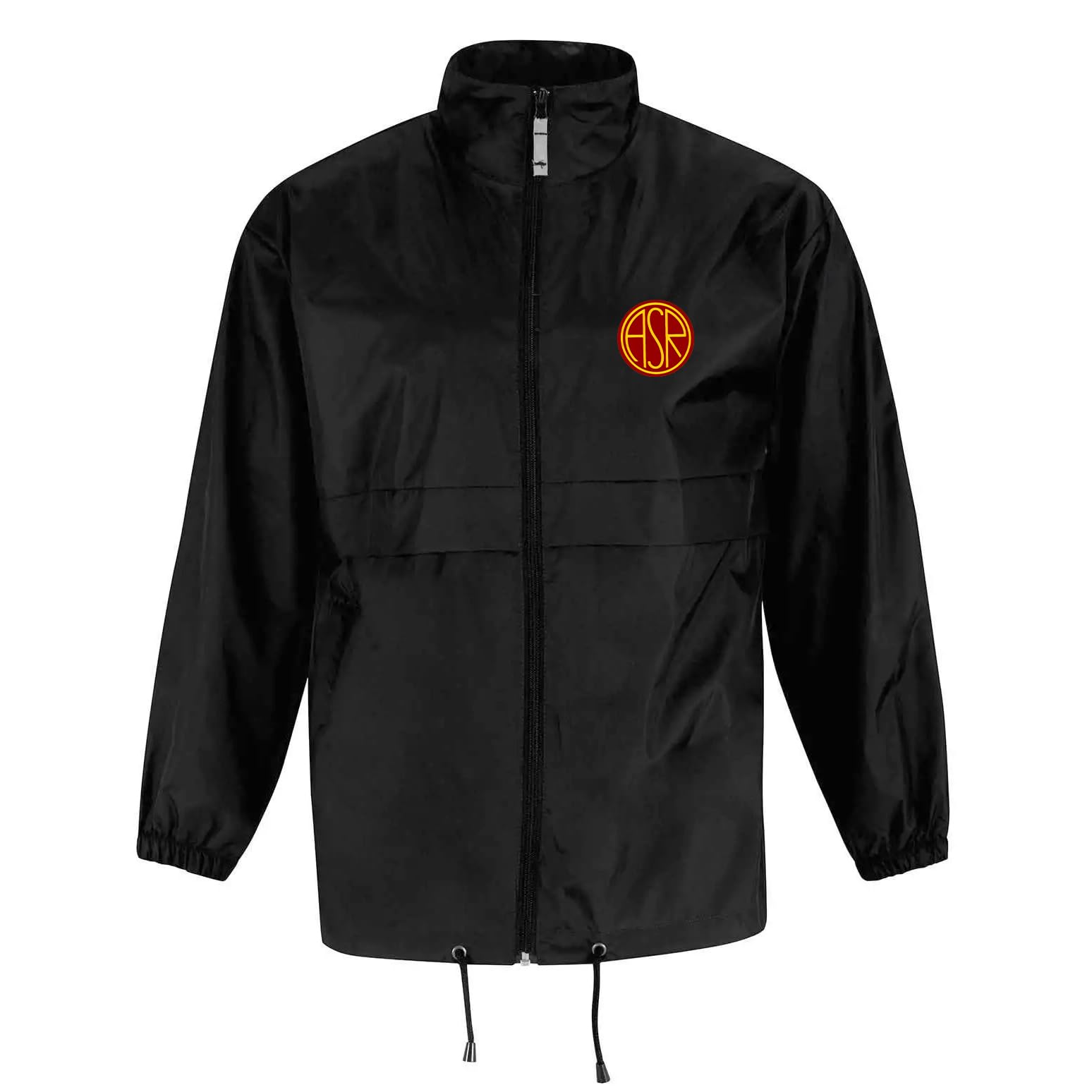 AS Roma Antivento Full Zip Asr Nero Antivento Unisex - Adulto