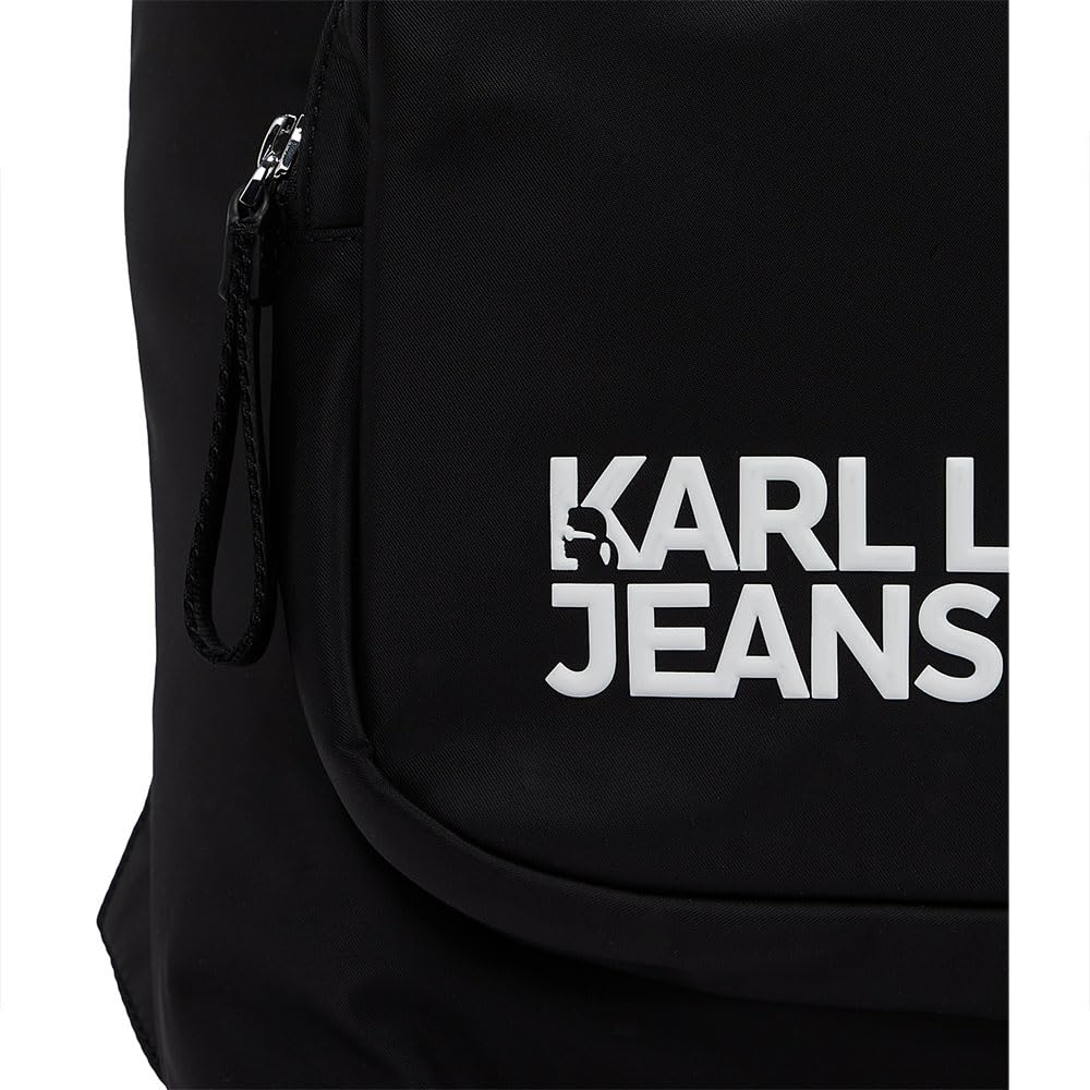Karl Lagerfeld Jeans, Damska, Essential Nylon Sporty Tote, Czarny, One size