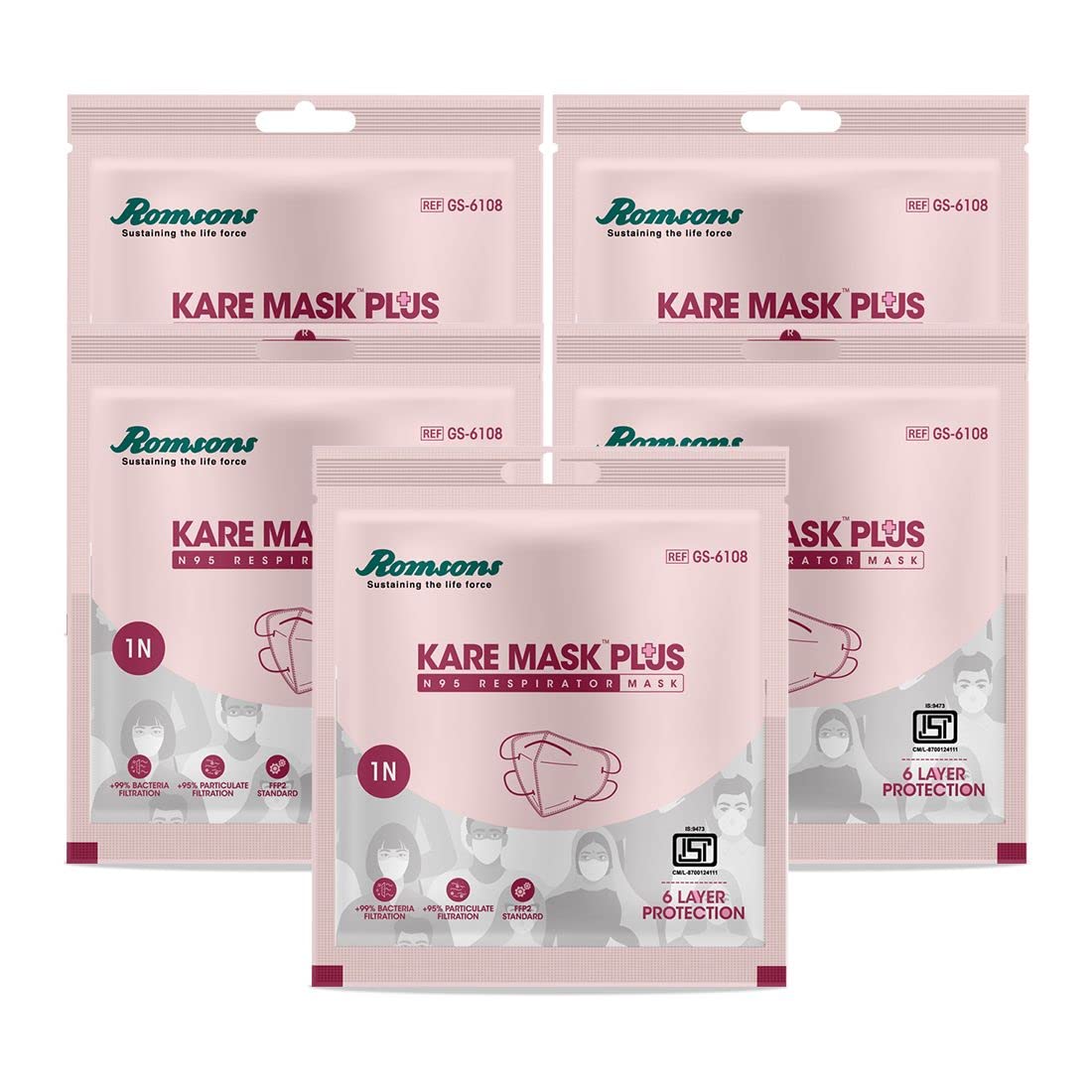 See full amazon price history chart for Romsons Cotton Kare Mask Plus, N95 Respirators, 1 Pc/Pack (Pack Of 5), White Romsons Cotton Kare Mask Plus, N95 Respirators, 1 Pc/Pack (Pack Of 5), White (B09T34GTQT) Amazon Price History, Amazon Price Tracker