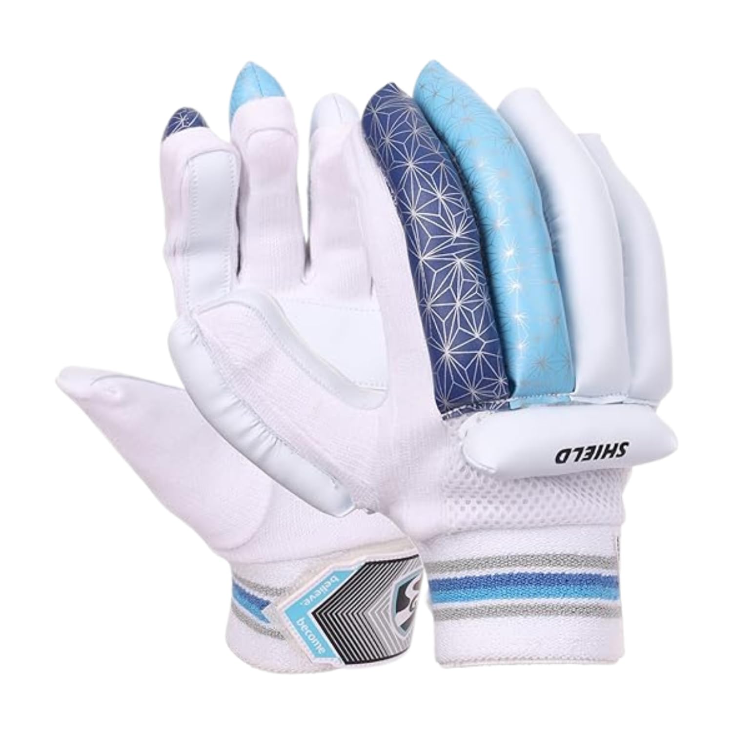 SG Shield Batting Gloves – Lightweight, Durable Cricket Gloves with Split Finger Design, Superior Grip & Protection for Club and Intermediate Players (Youth, Left)-image-10