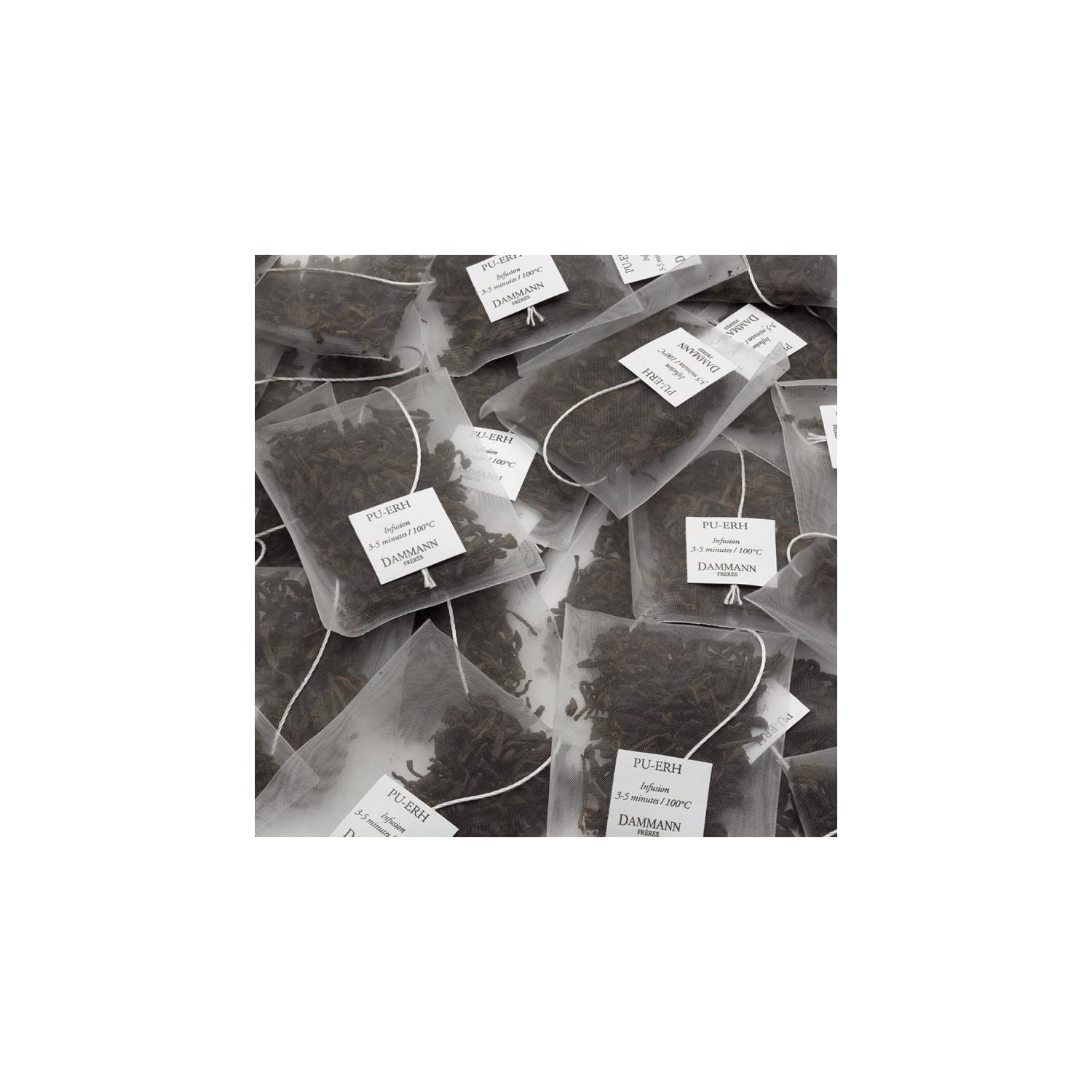 Dammann Frères | Thé Sombre Pu-Erh | Tè Scuro Cinese Yunnan Lavorato ed Invecchiato - 24 Bustine (48 Gr) | Pu Erh Tè Yunnan Bustine