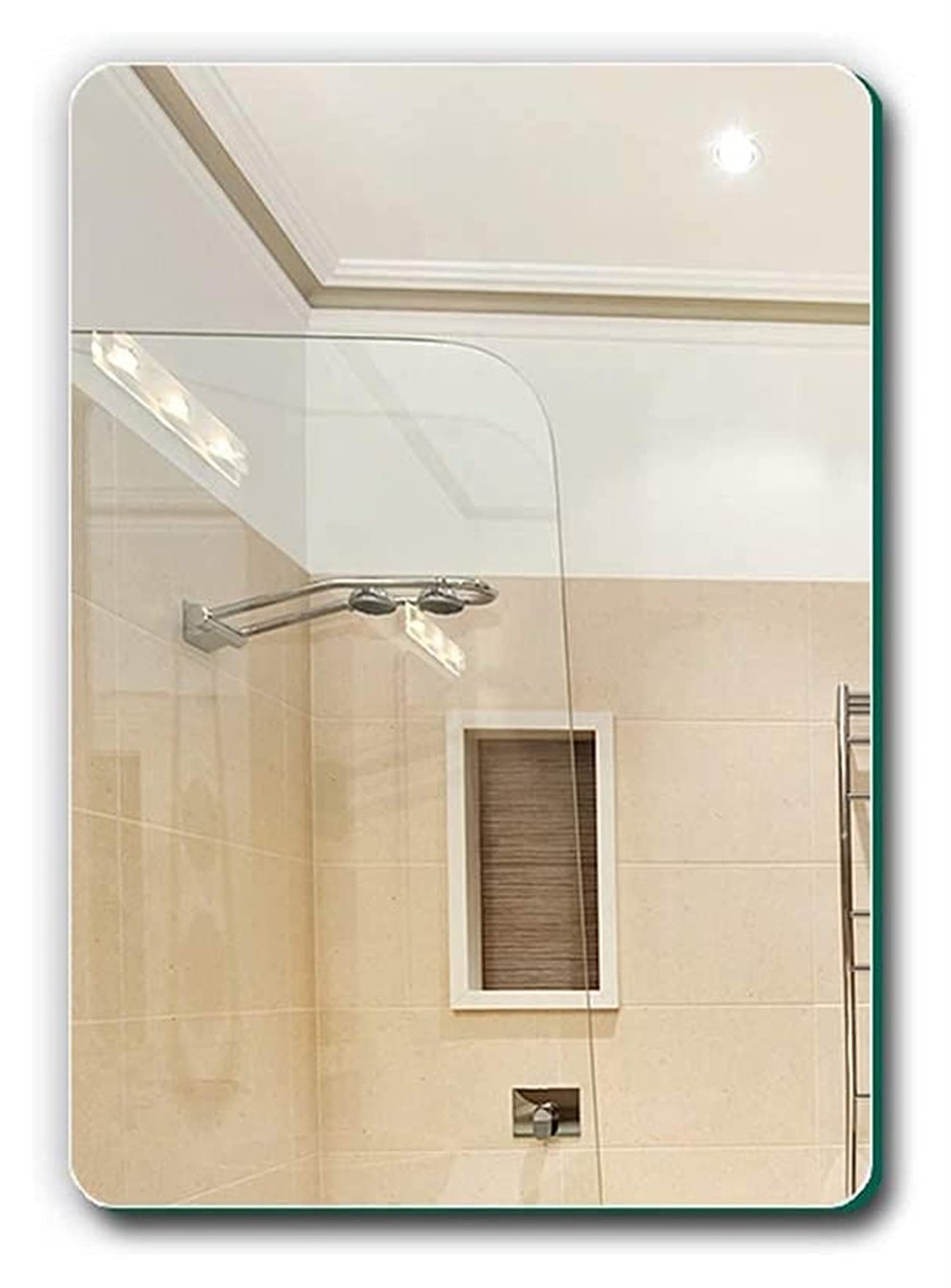 Makeup Mirror Bathroom Mirror eless Bathroom Mirror | Wall Hanging Wall Bathroom Toilet Vanity Mirror Mirrors for Desk (Size : 60 * 80Cm)
