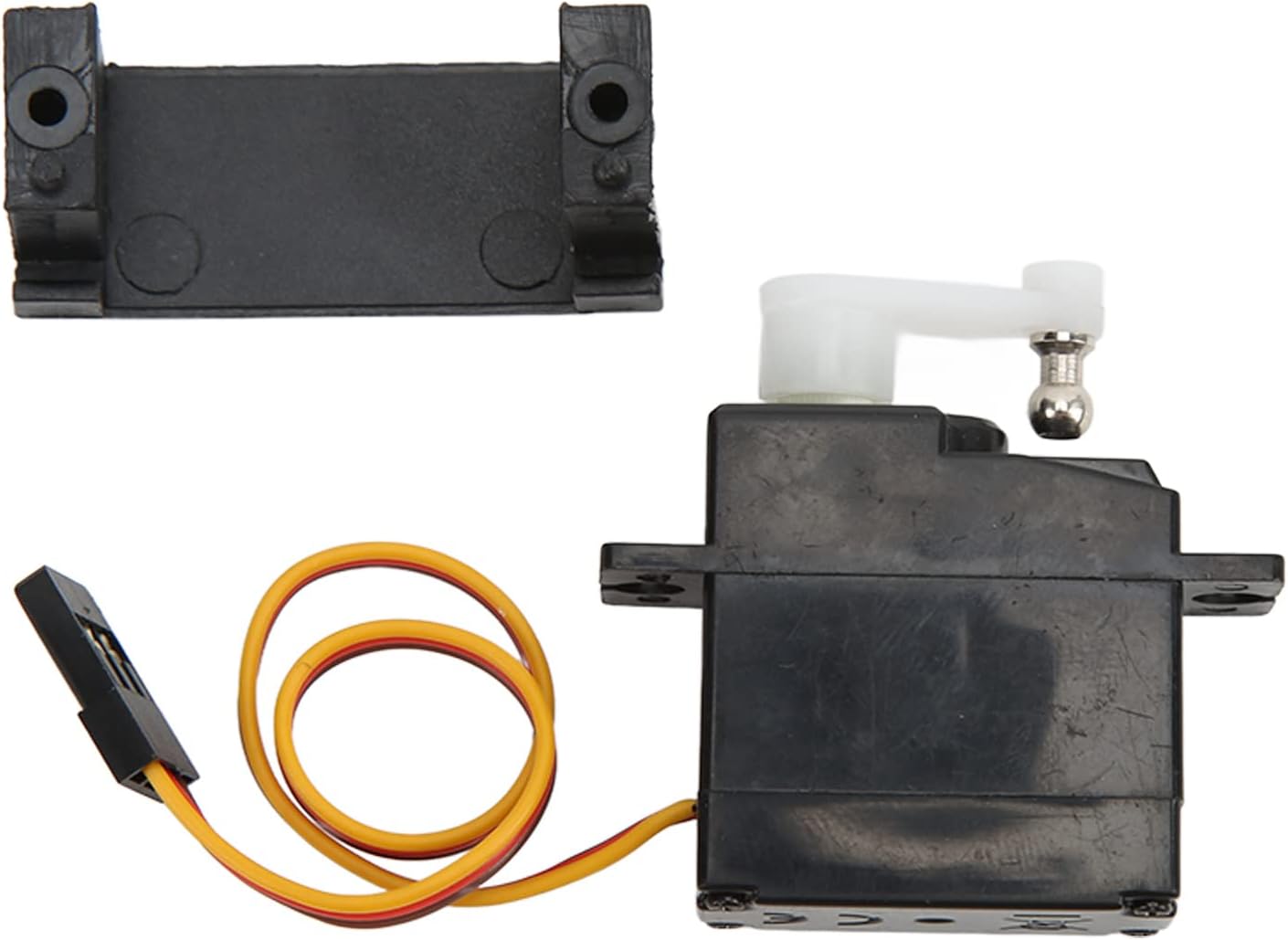 Oumefar Metal Steering Gear Servo Metal Steering Gear Component Servo 144010‑2003 for Wltoys 124016 124017 1/12 RC Car