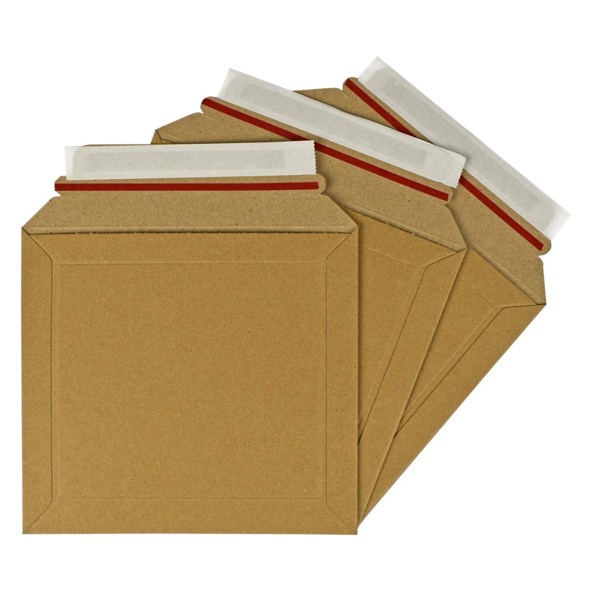 Triplast CD Size 180x180mm Strong Rigid Cardboard Envelopes Postal Mailers (Pack of 50)