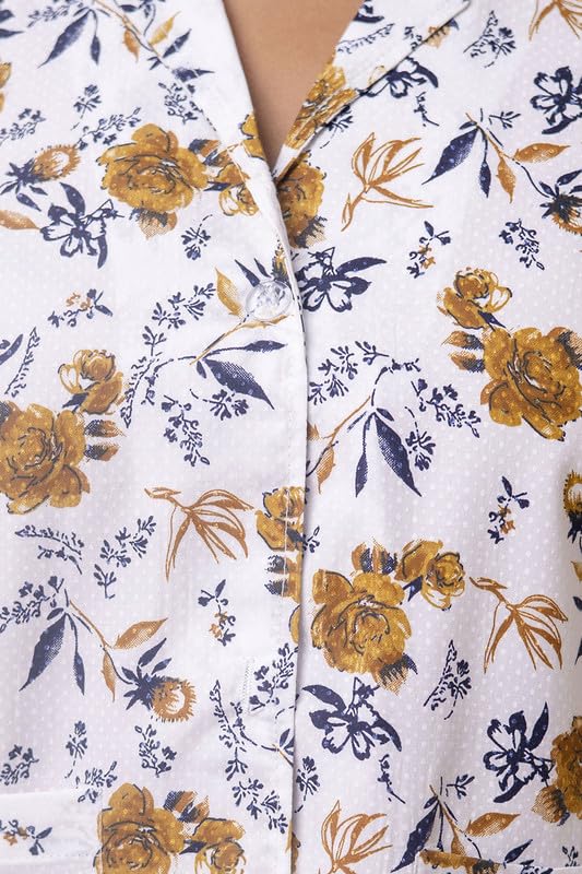Image of Women's Cotton Floral Printed Summer Coat | Helps to Protect From Sunrays, Dust Pollution, Sunburn, Tanning of Skin | Ideal for Driving, Hot Summers, Traveling