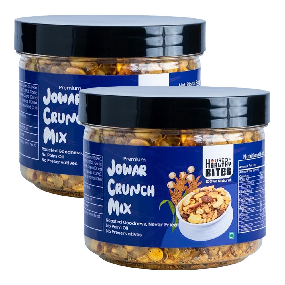 House Of Healthy Bites Jowar Crunch Mix Savoury Snack Prepared with Sorghum Grains Seasoning Blend No Palm Oil Preservatives Free Family Sharing Tea Time Munching Pack of 2-image-15