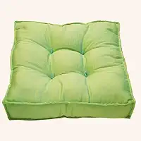 Futon 45x45 Oxford Colorido Liso Assento Turco Quadrado Alto Shelter(Pistache)