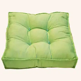 Futon 45x45 Oxford Colorido Liso Assento Turco Quadrado Alto Shelter(Pistache)