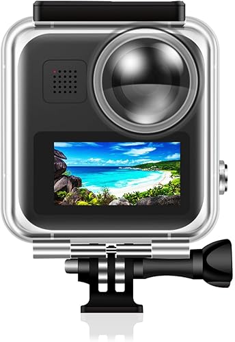 ParaPace Funda impermeable de 147.6ft para GoPro Max, cámara de acción subacuática de buceo con accesorios de soporte (GP-272)