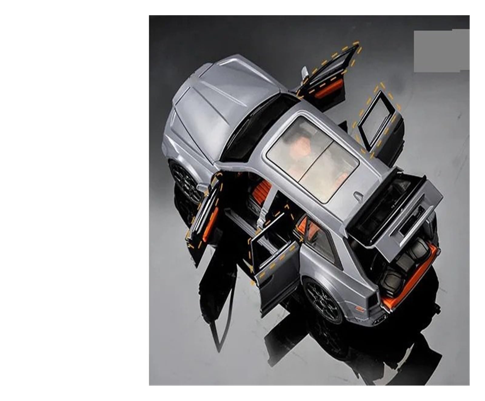 Modello in metallo scala 1:24 per Rolls-Royce Cullinan Mansory | Auto pressofusa in lega(Titanium)